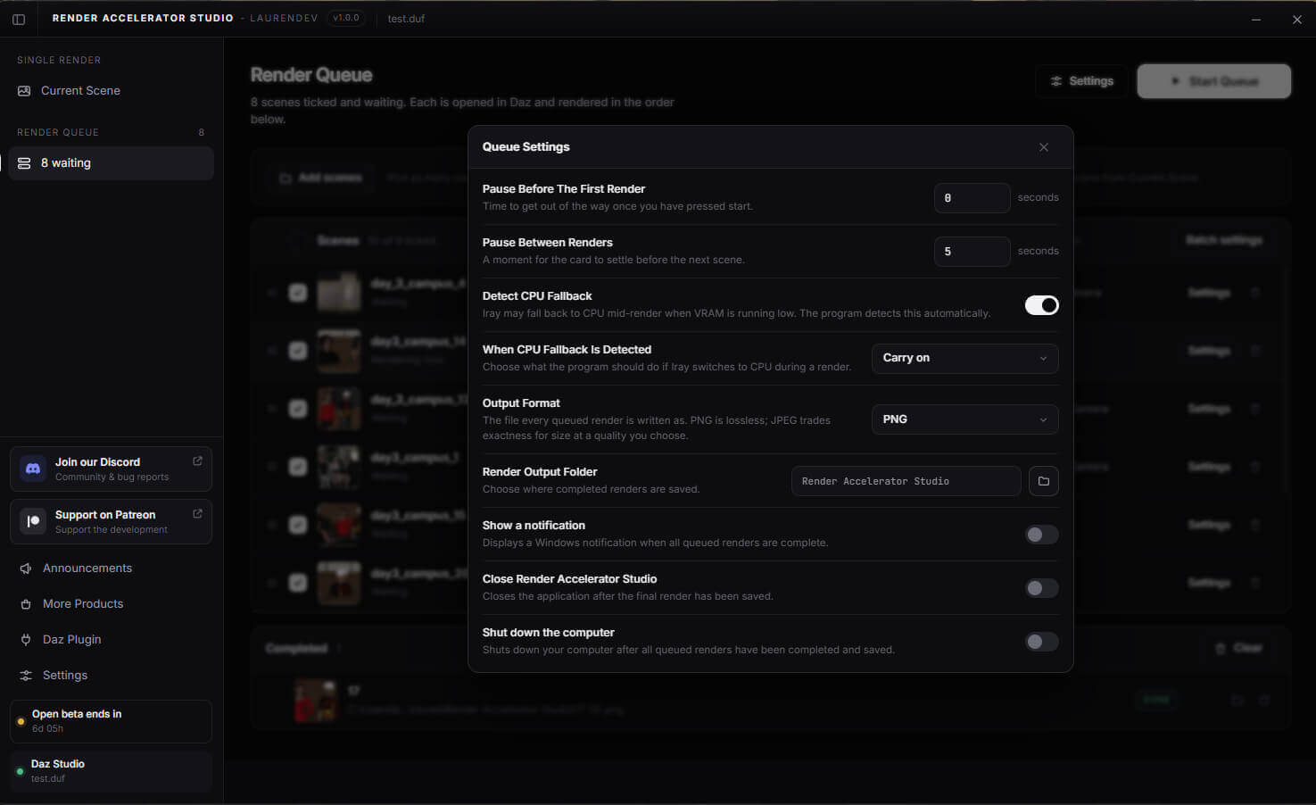 Render Accelerator Studio V1.5.1 DAZ 6 and 4.24 Daz Content