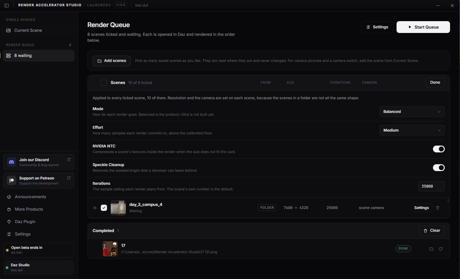 Render Accelerator Studio V1.5.1 DAZ 6 and 4.24 Daz Content