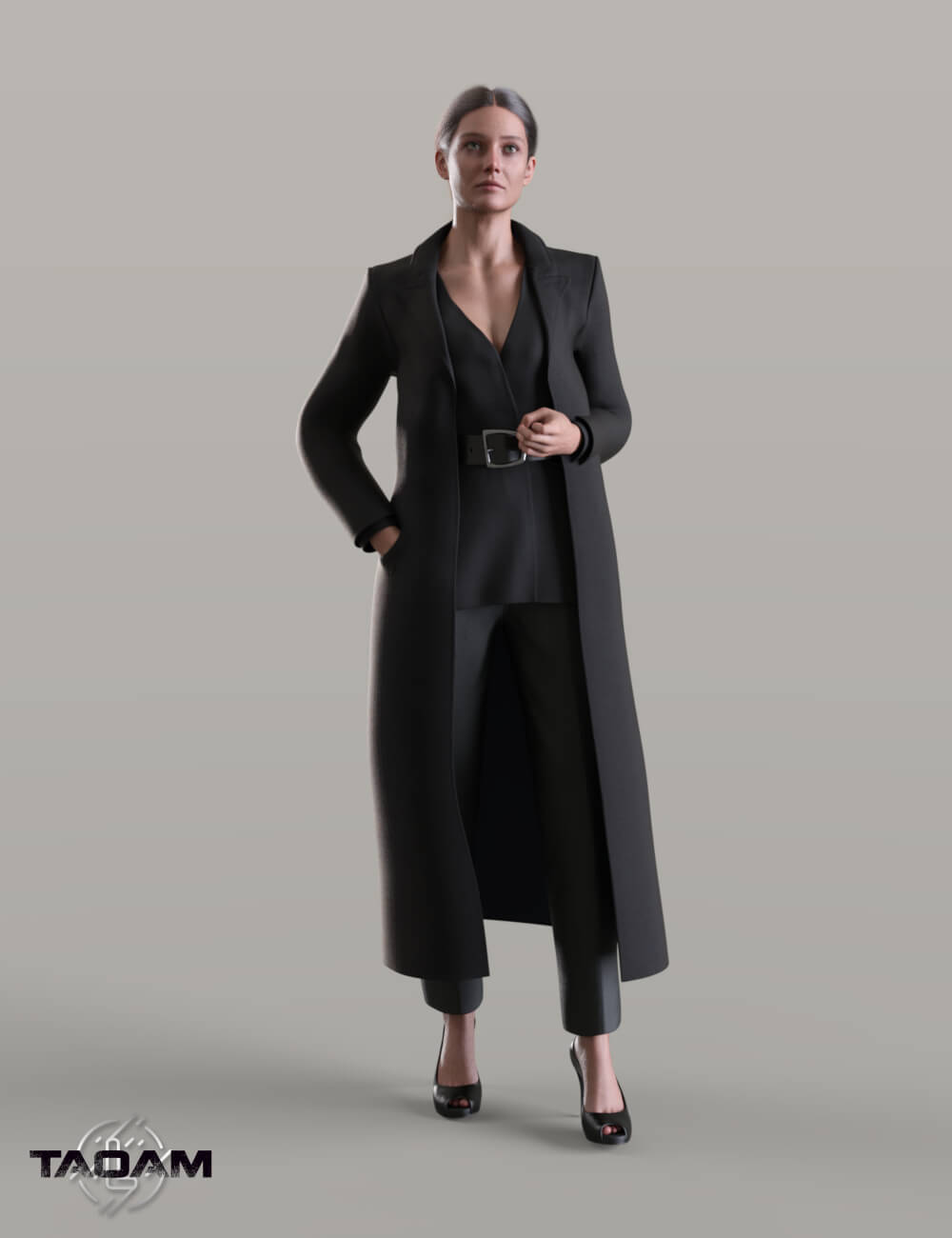 (TAOAM) Detective Sarah Miller 3D Render, Digital Art by lexana