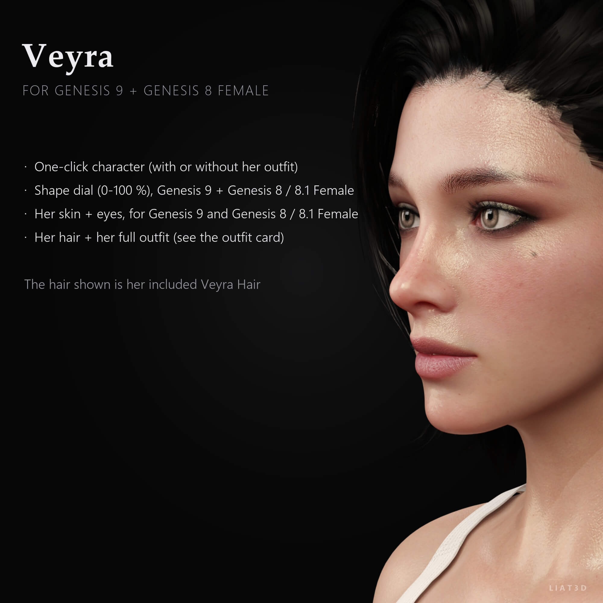 Veyra for G8F G9 Daz Content