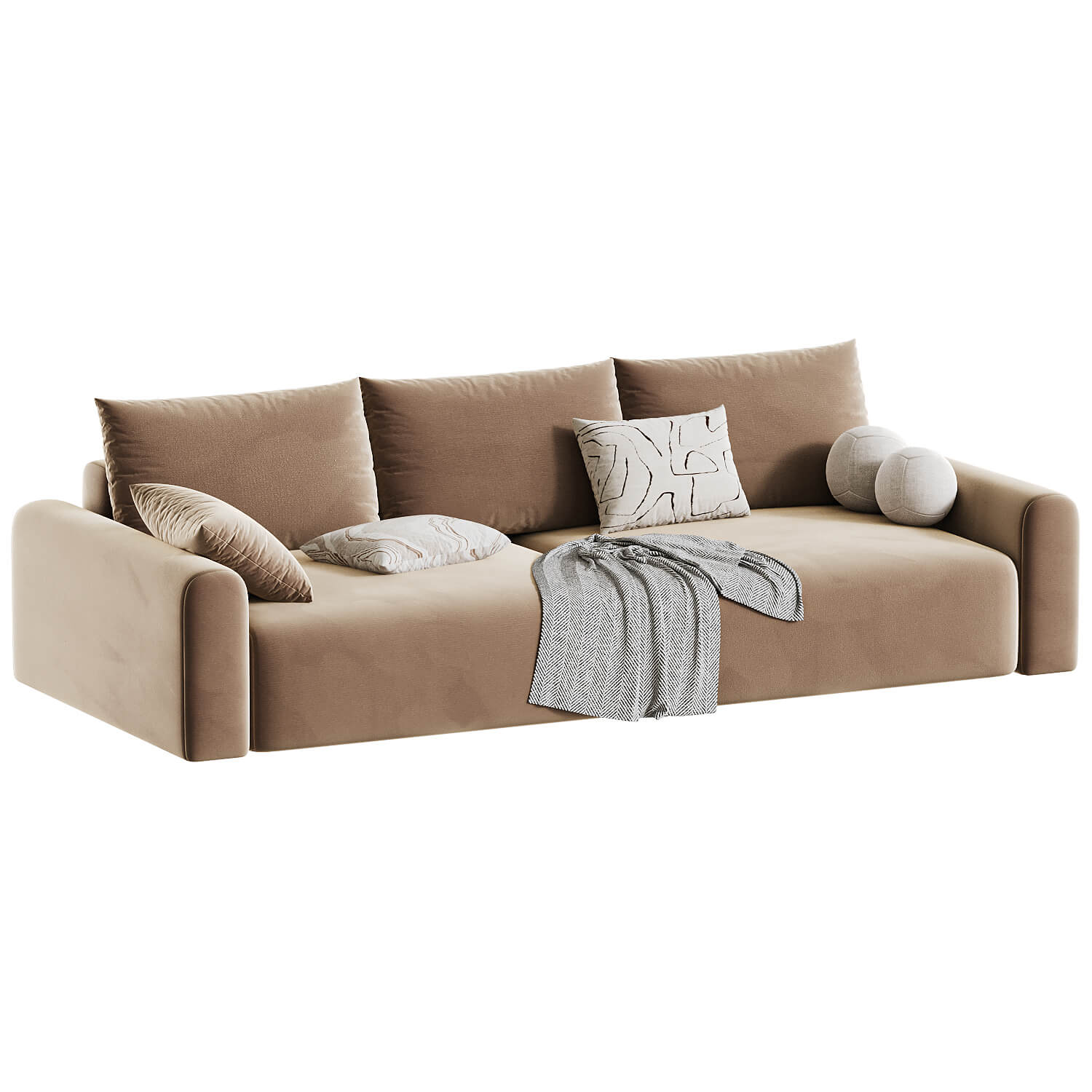 Straight Sofa Kirmas 3D Model