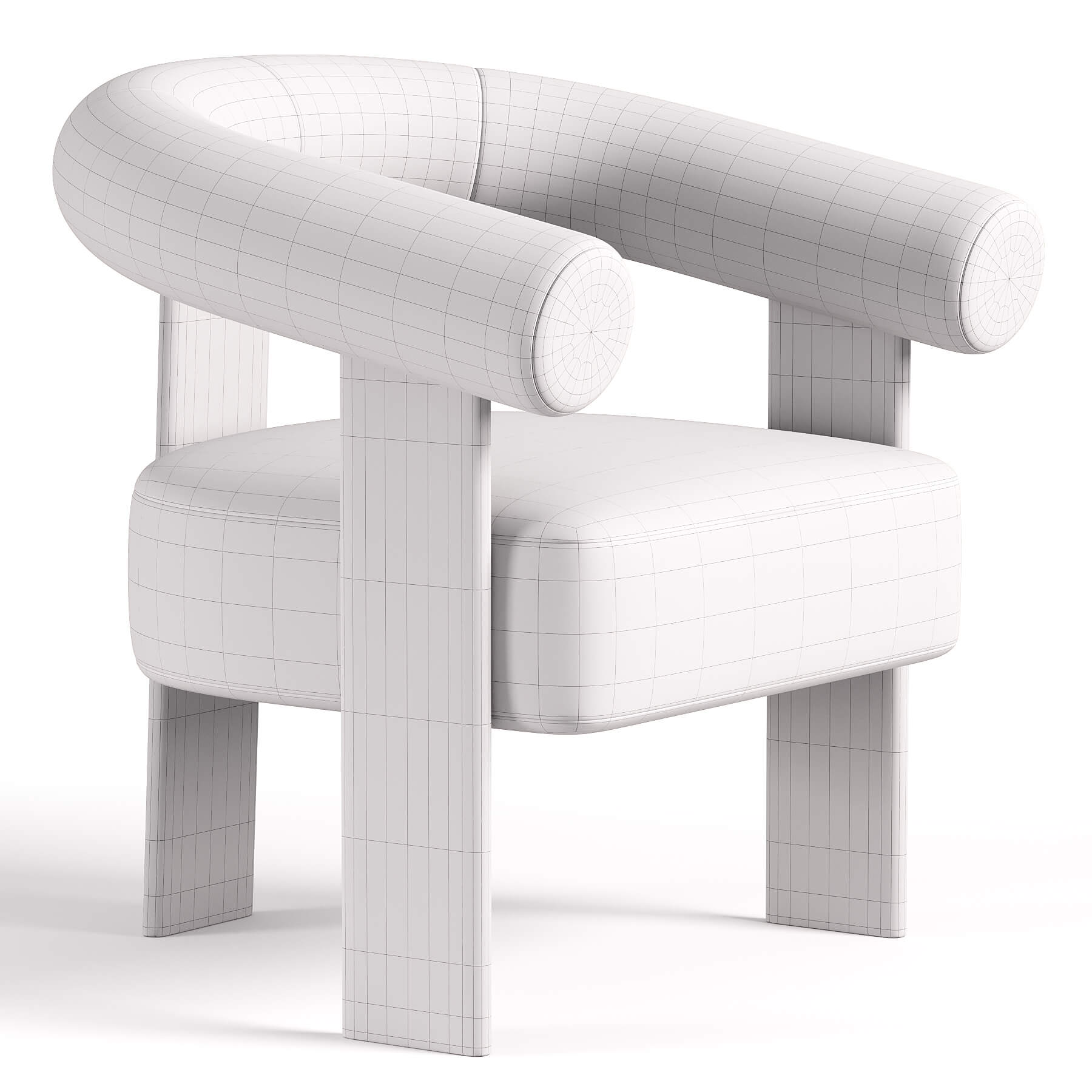 Freya Accent Armchair 3D Model
