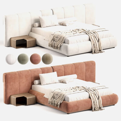 Minotti Modern Ruffle Bed