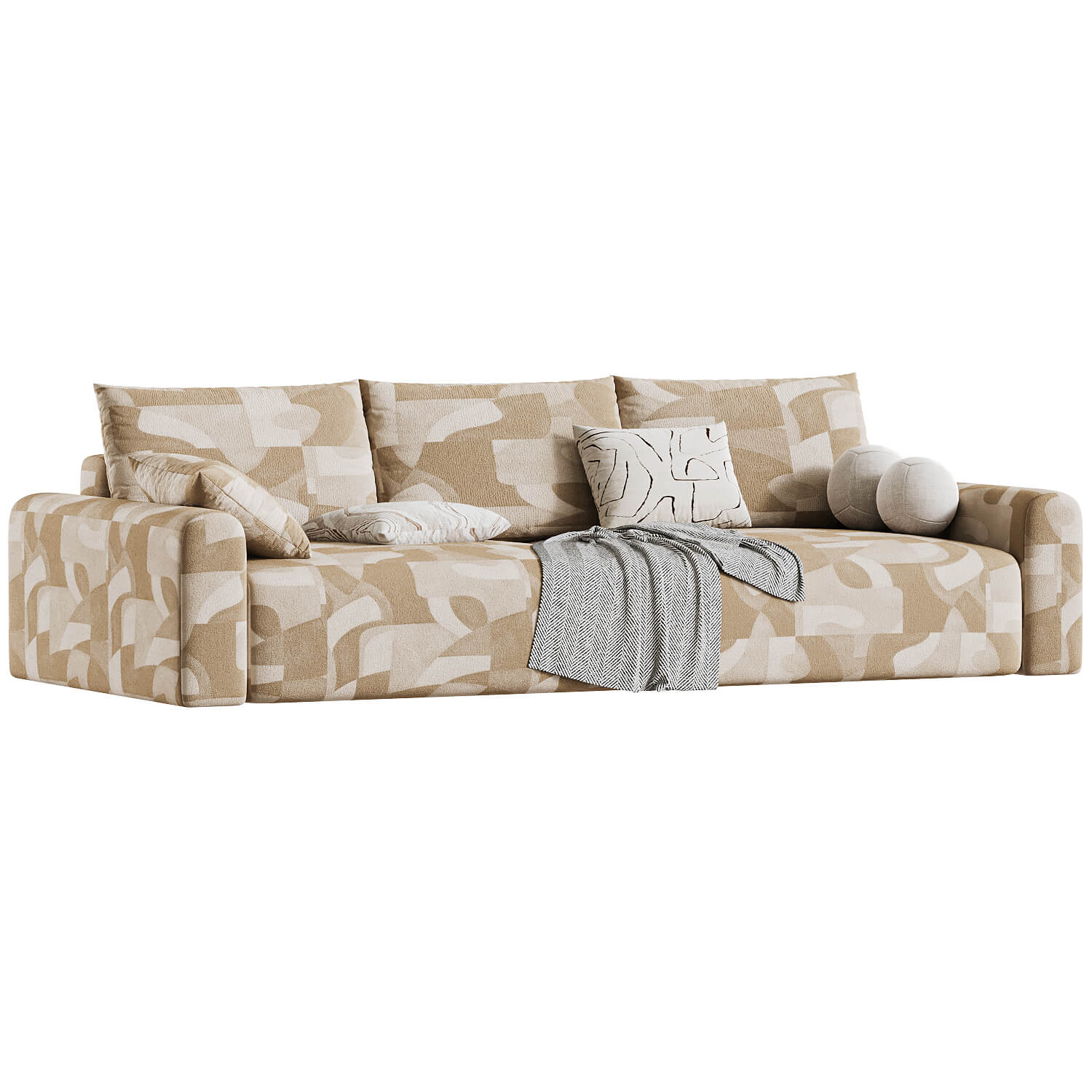 Straight Sofa Kirmas 3D Model