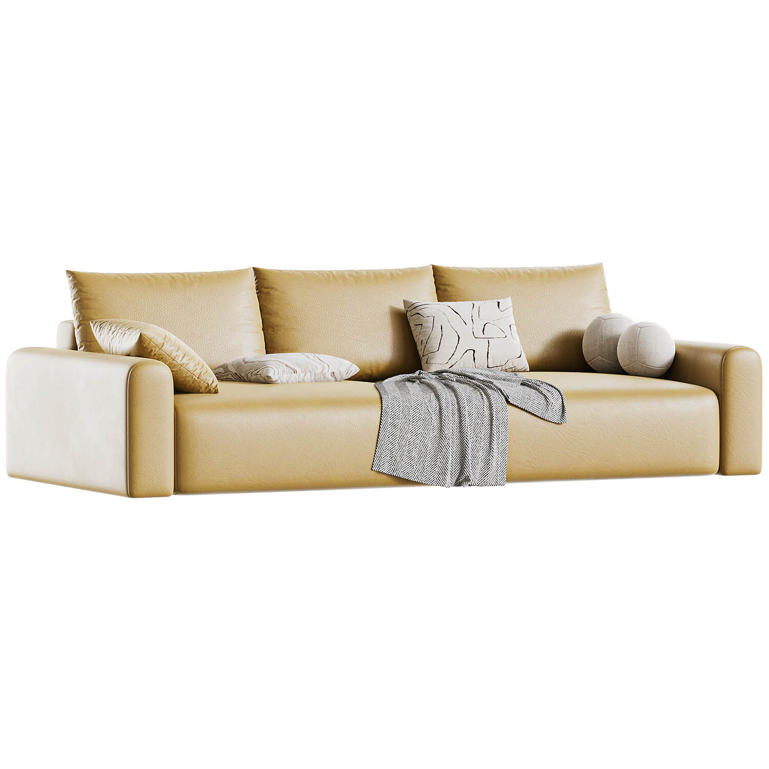 Straight Sofa Kirmas 3D Model