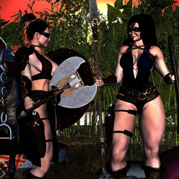 Two Warrior Ladies