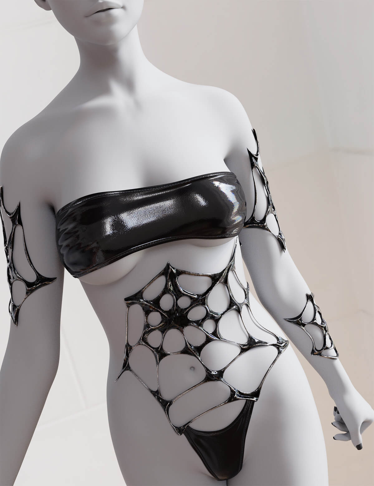 dForce Liquid Web Bodysuit Genesis 9 Daz Content