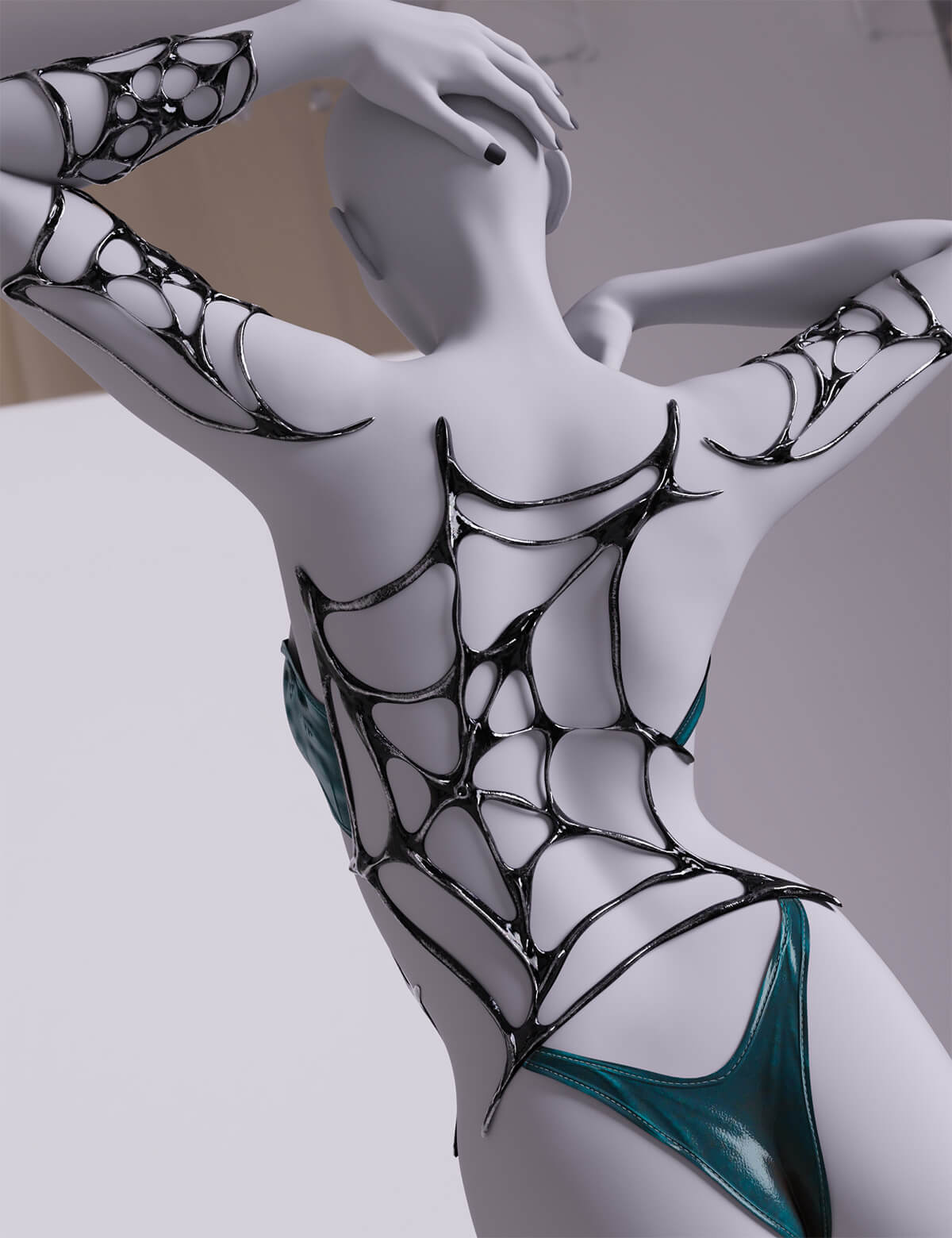 dForce Liquid Web Bodysuit Genesis 9 Daz Content