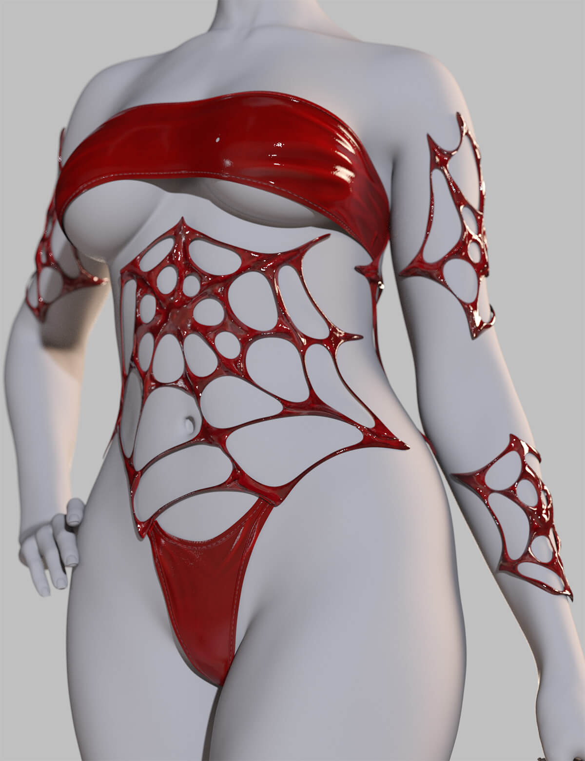 dForce Liquid Web Bodysuit Genesis 9 Daz Content