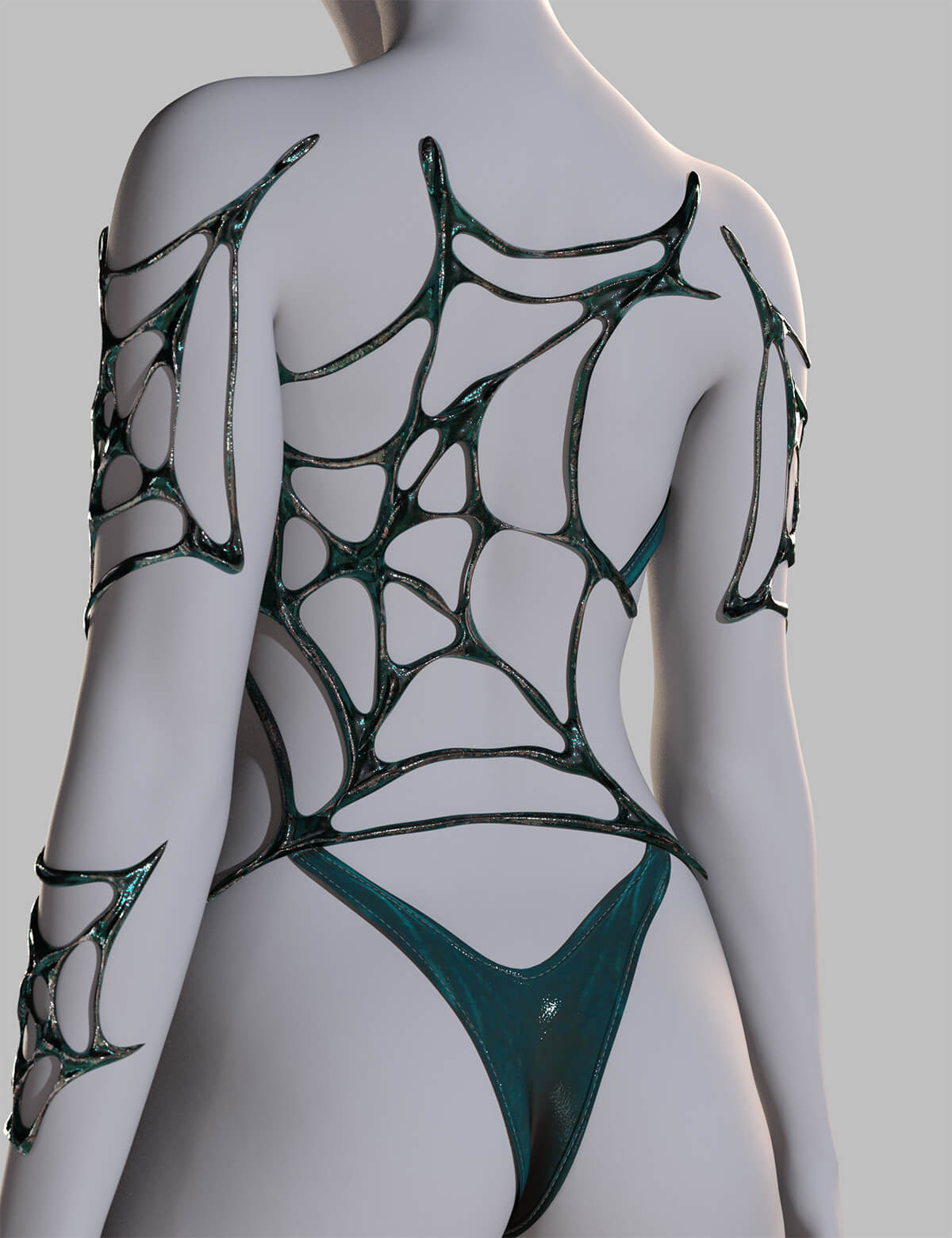 dForce Liquid Web Bodysuit Genesis 9 Daz Content