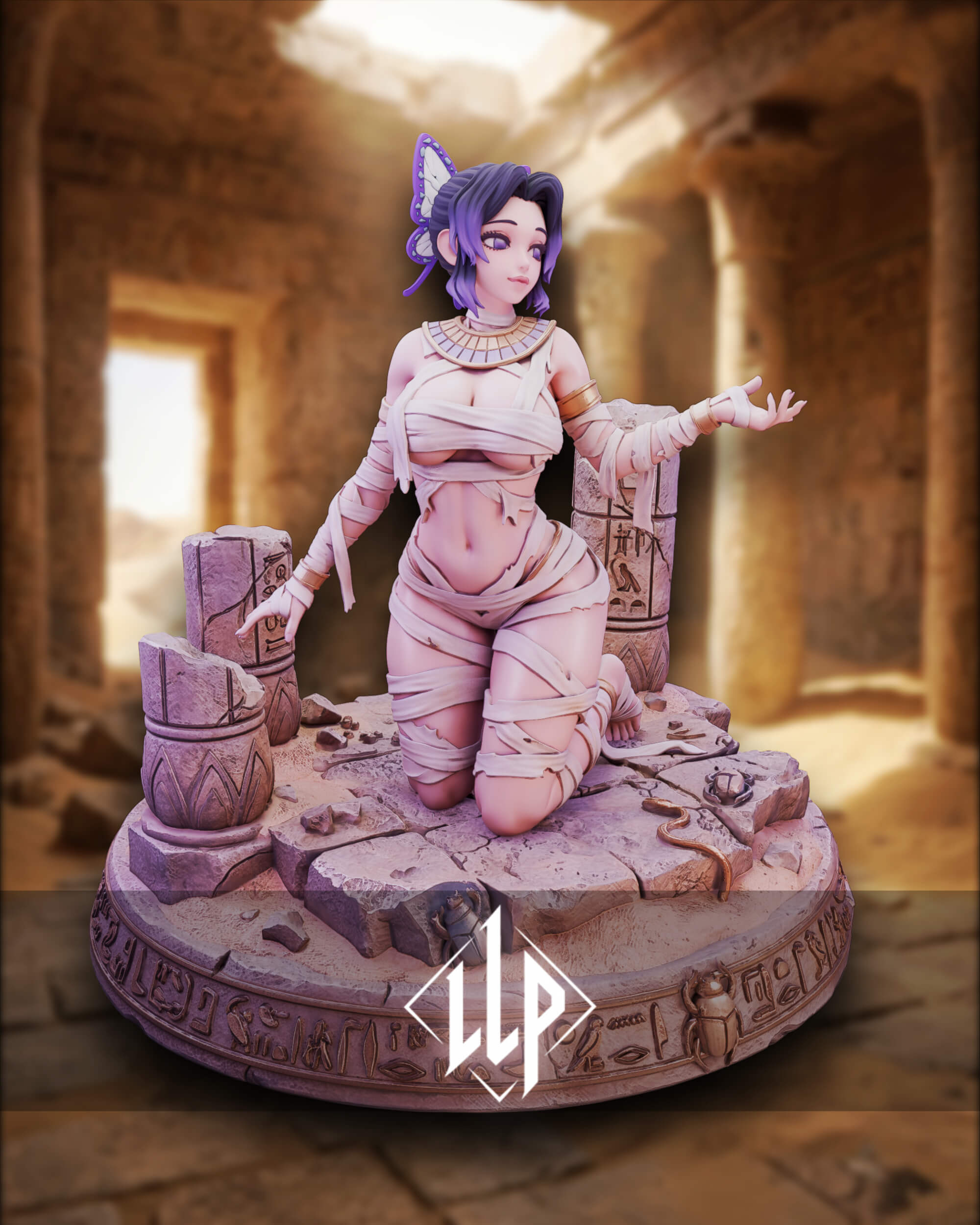 Shinobu Kocho Egyptian Mummy 3D Model