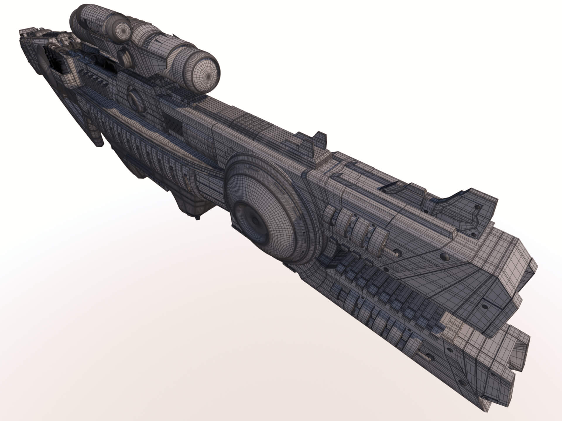 AF-73 SciFi Beam Rifle 3D Model