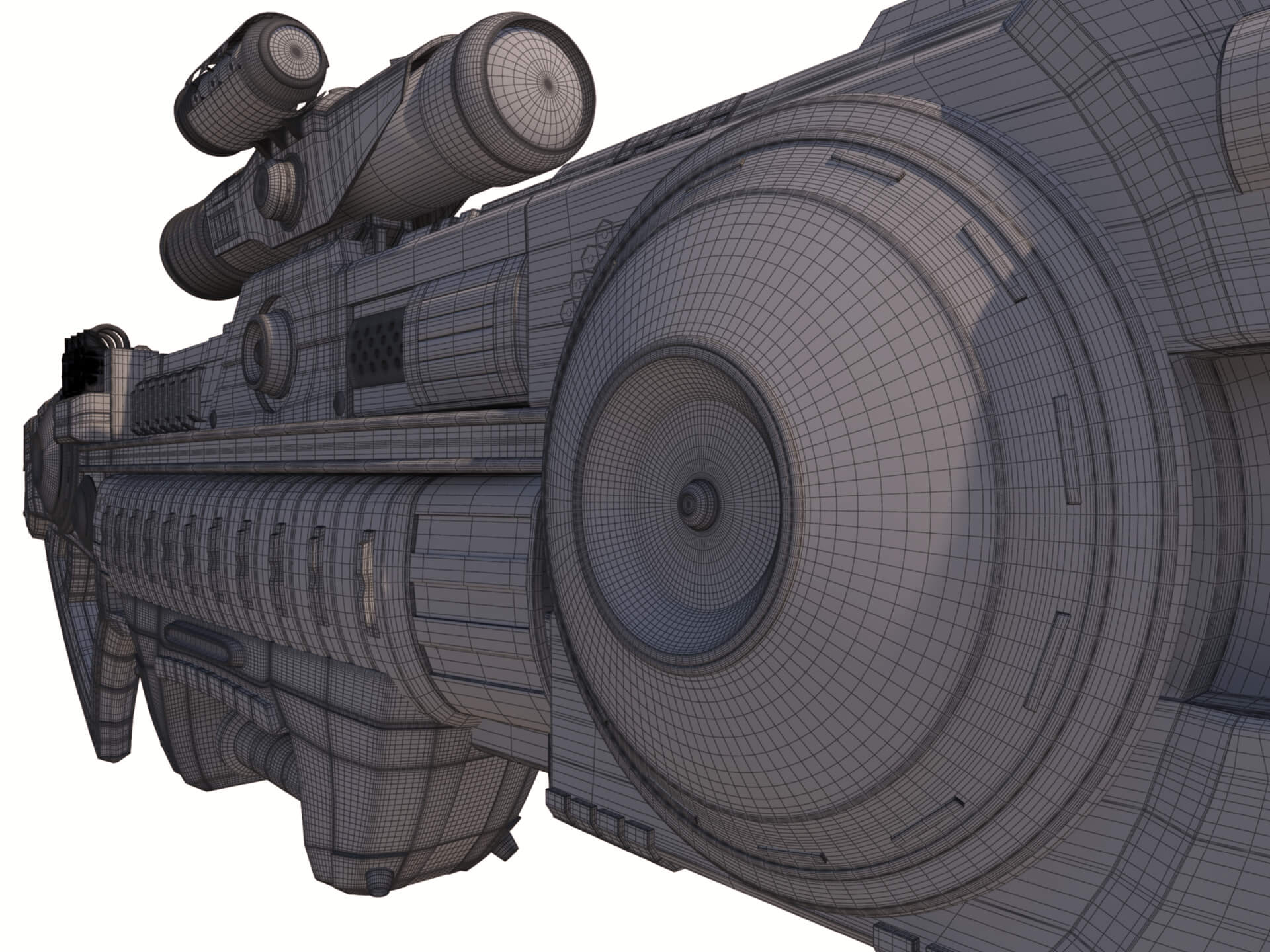 AF-73 SciFi Beam Rifle 3D Model