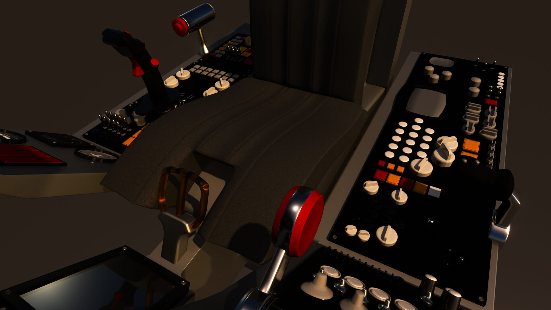 Airfighter Cockpit 3D Model
