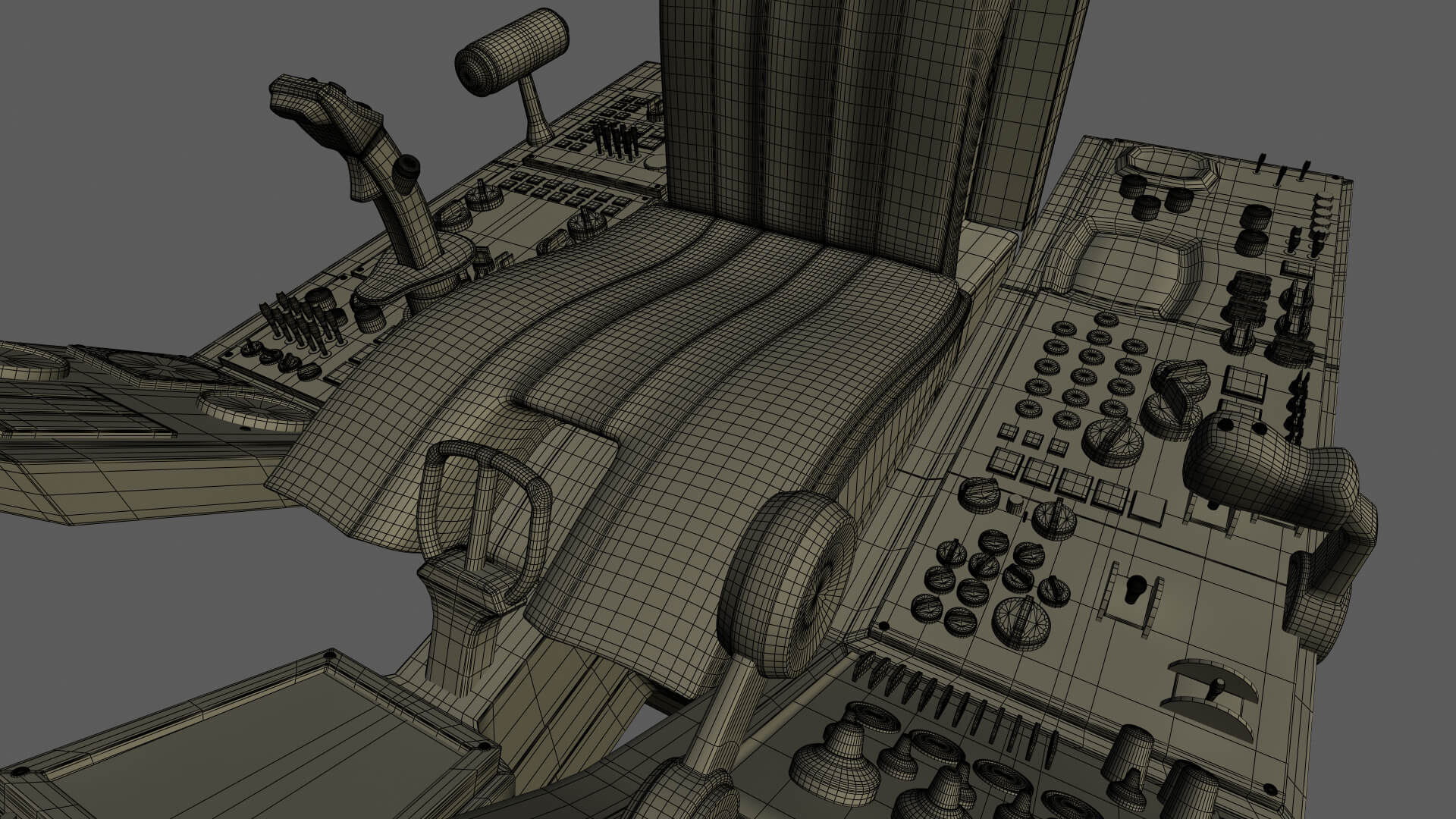 Airfighter Cockpit 3D Model