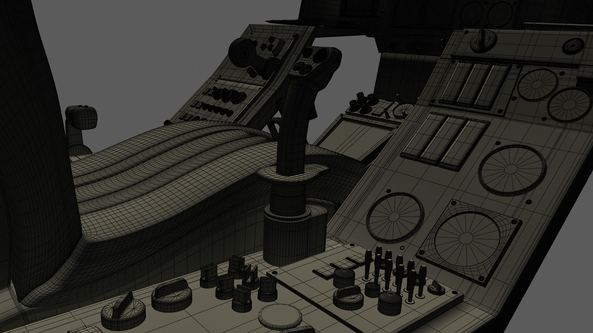 Airfighter Cockpit 3D Model