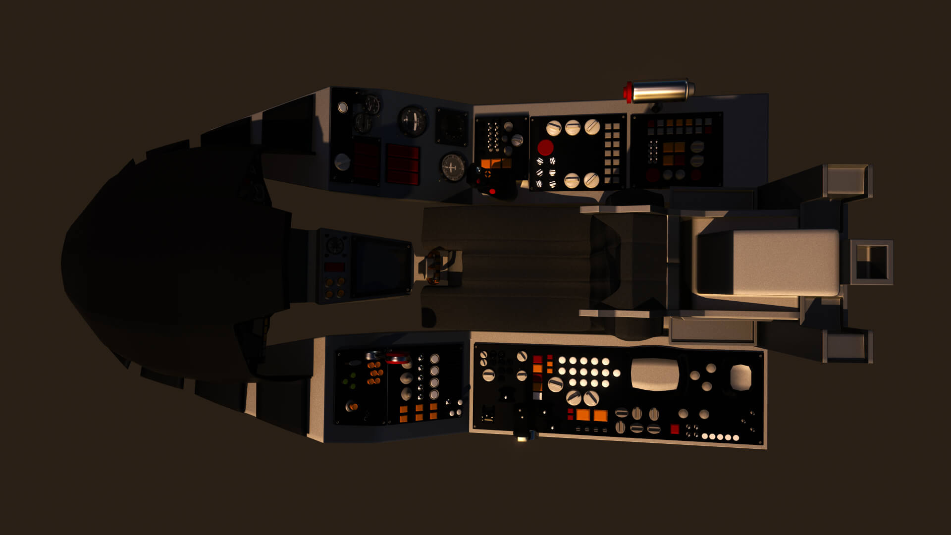 Airfighter Cockpit 3D Model