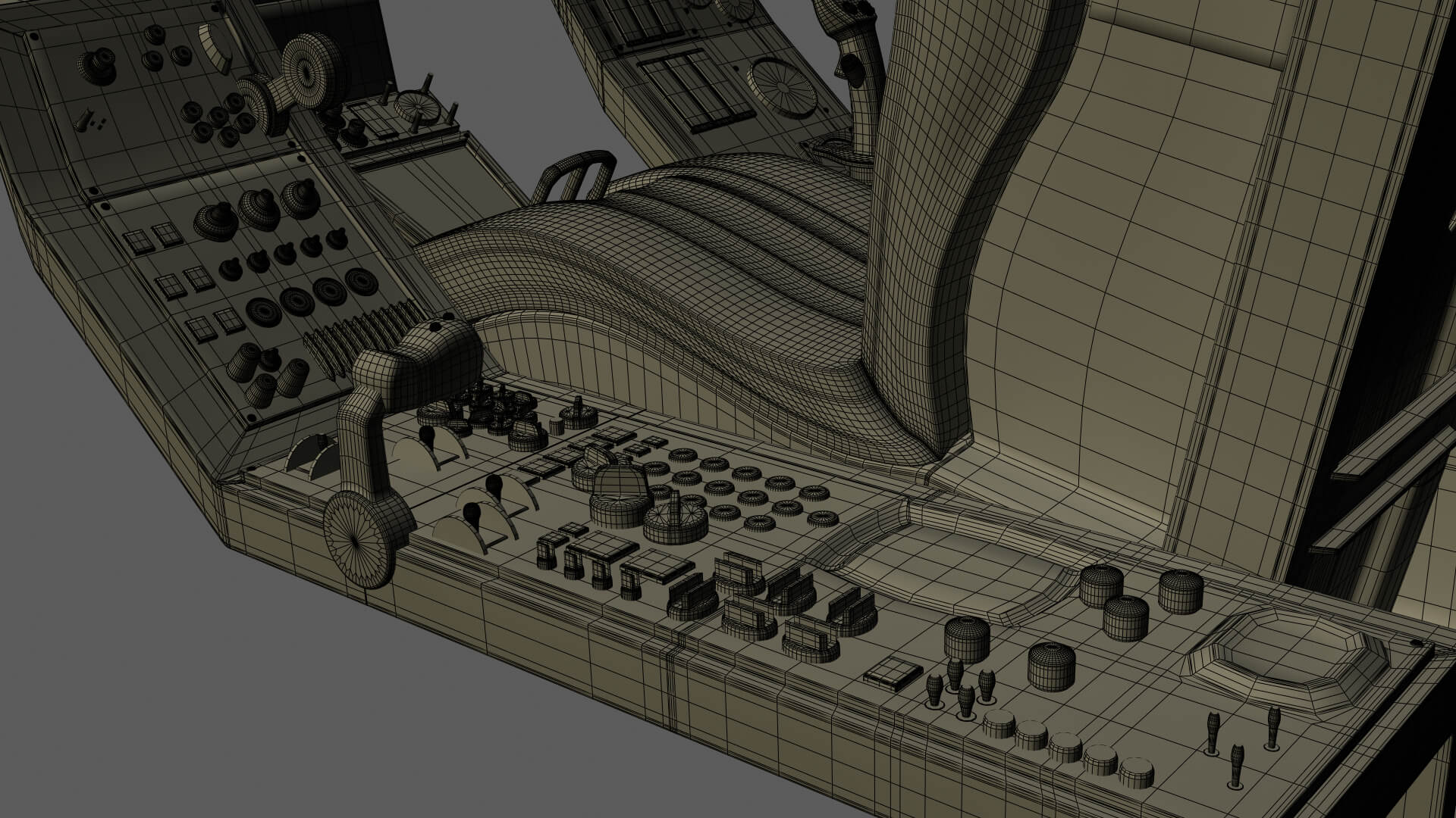 Airfighter Cockpit 3D Model