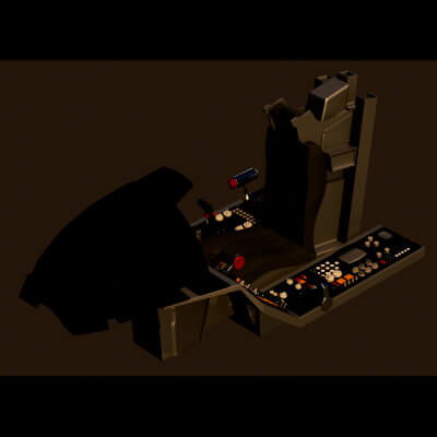 Airfighter Cockpit 3D Model