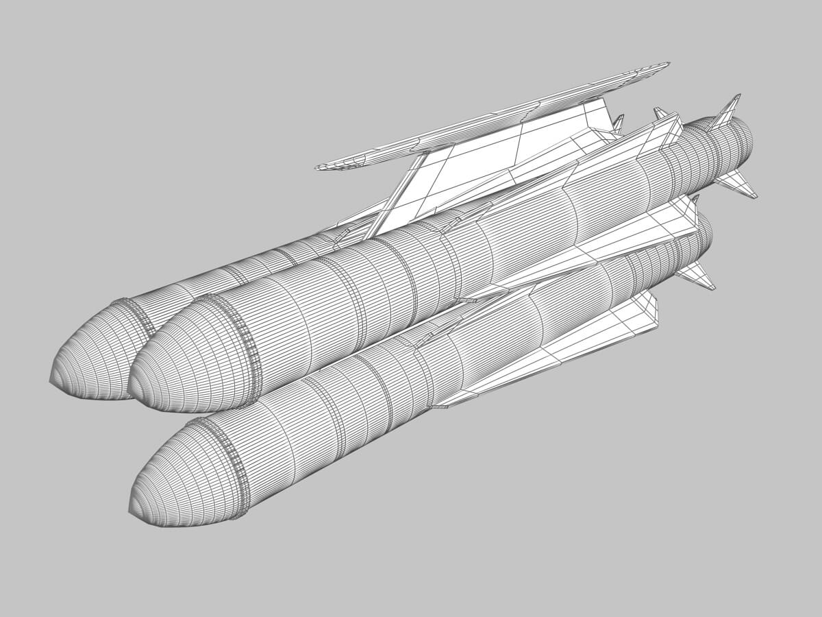 AIRFIGHTER MISSILES 3D Model