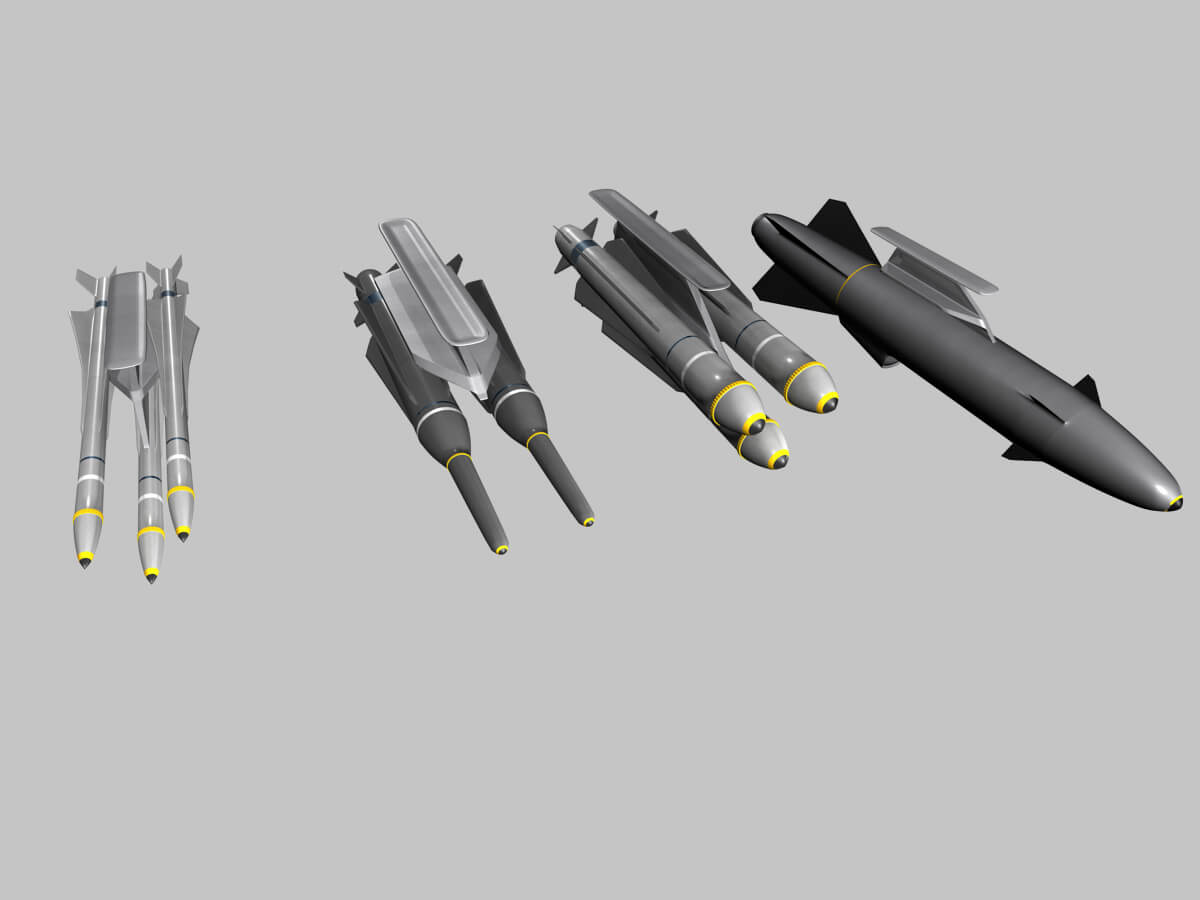 AIRFIGHTER MISSILES 3D Model