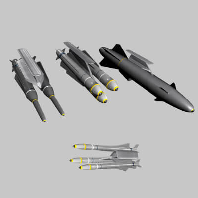 AIRFIGHTER MISSILES 3D Model