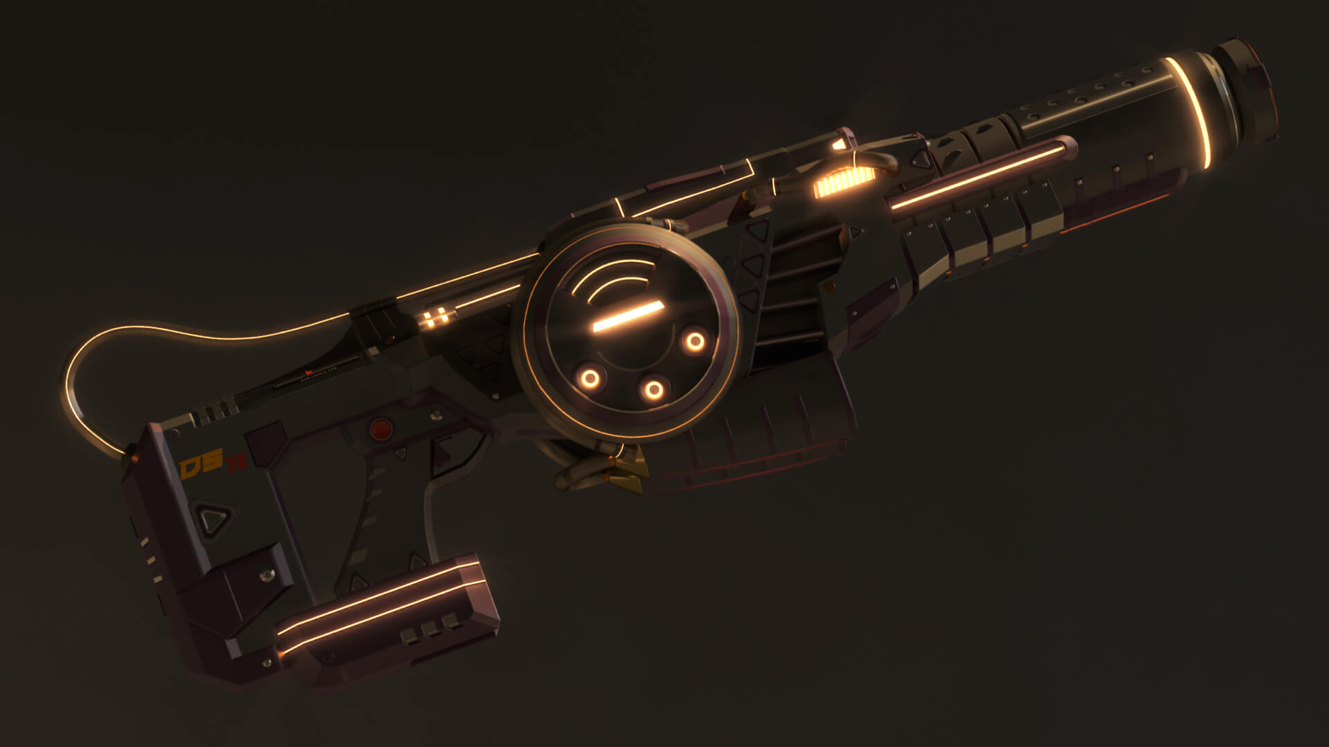 DS-73 SciFi Beam Cannon 3D Model