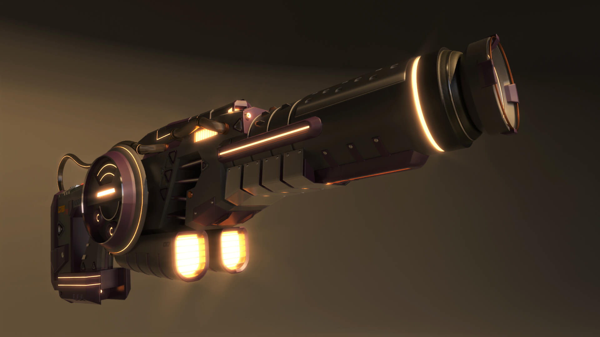 DS-73 SciFi Beam Cannon 3D Model