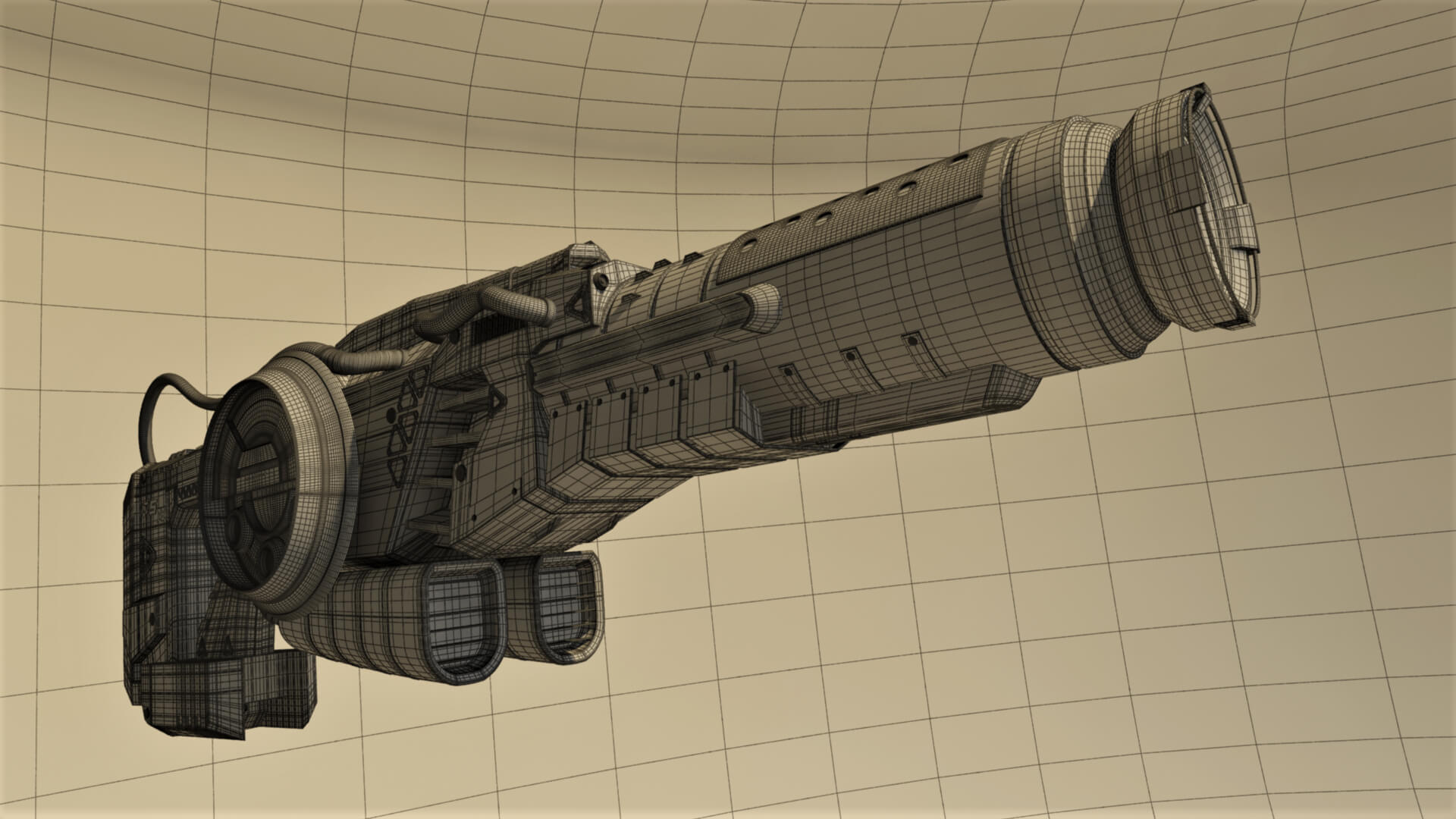 DS-73 SciFi Beam Cannon 3D Model