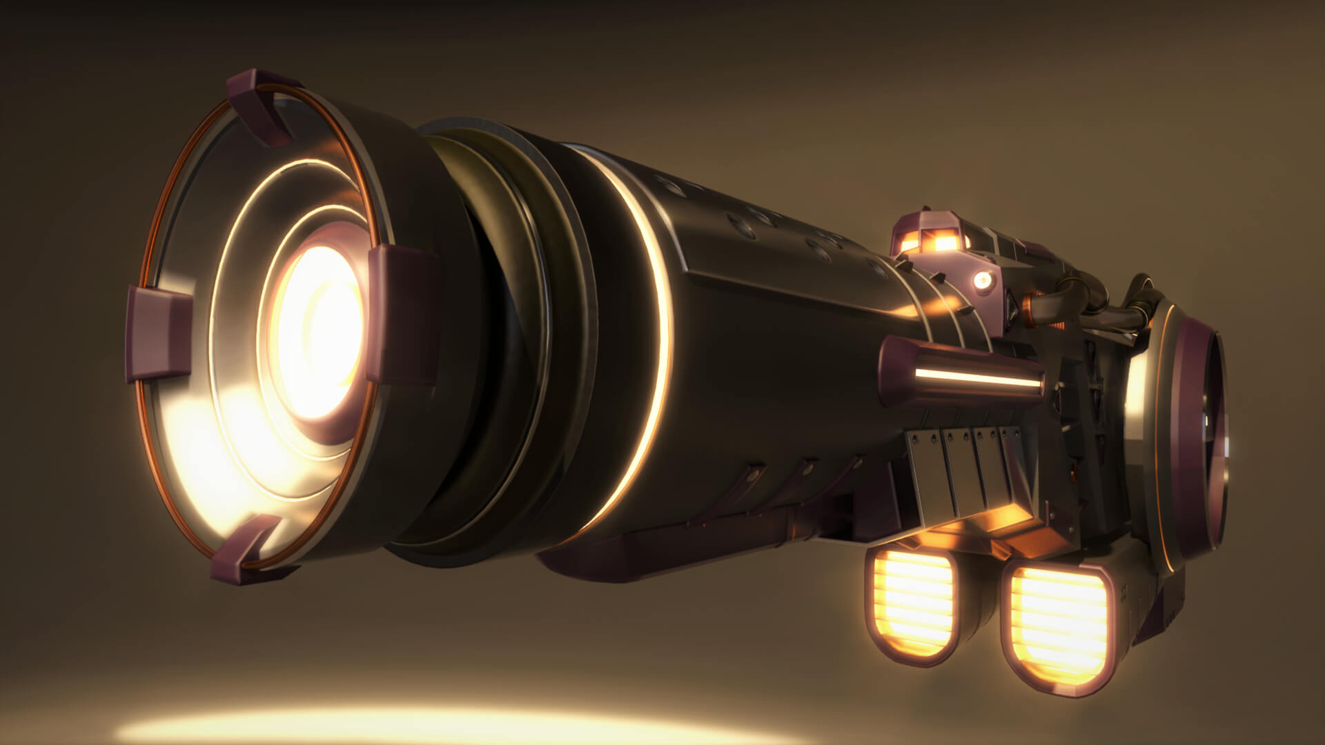 DS-73 SciFi Beam Cannon 3D Model