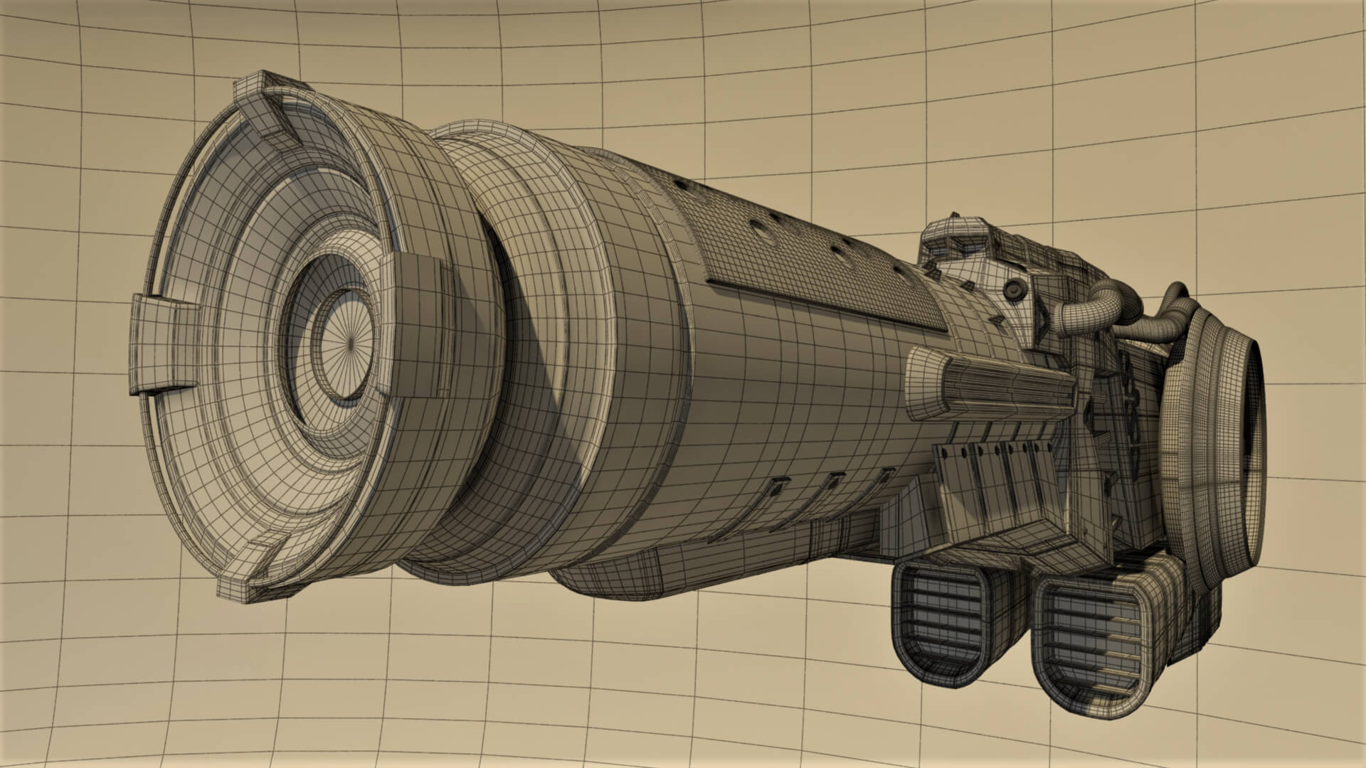 DS-73 SciFi Beam Cannon 3D Model