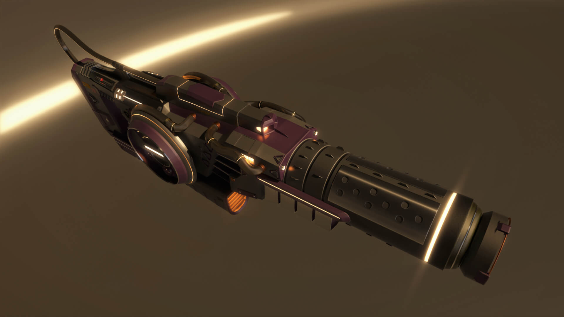 DS-73 SciFi Beam Cannon 3D Model