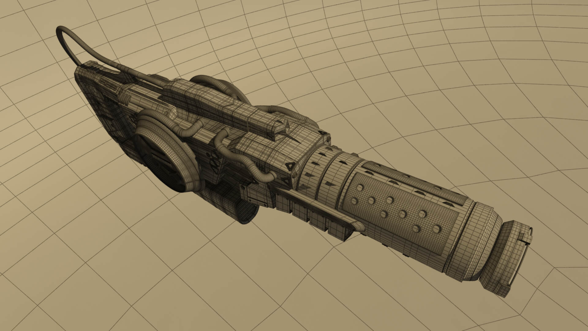 DS-73 SciFi Beam Cannon 3D Model