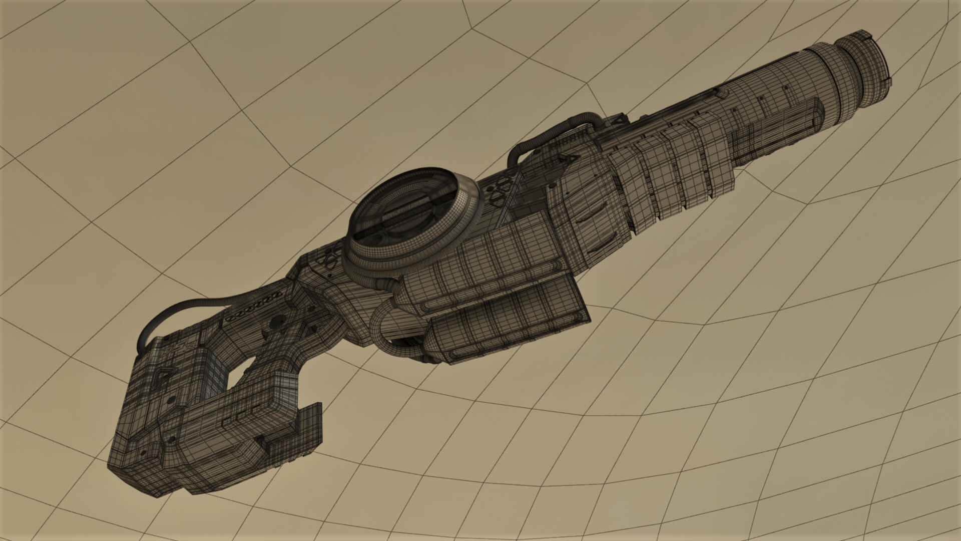 DS-73 SciFi Beam Cannon 3D Model
