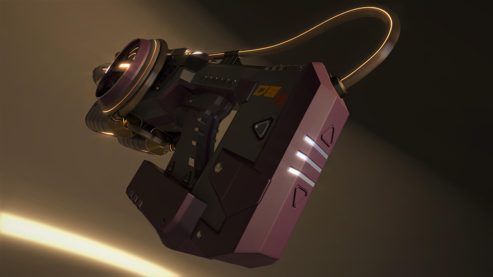 DS-73 SciFi Beam Cannon 3D Model