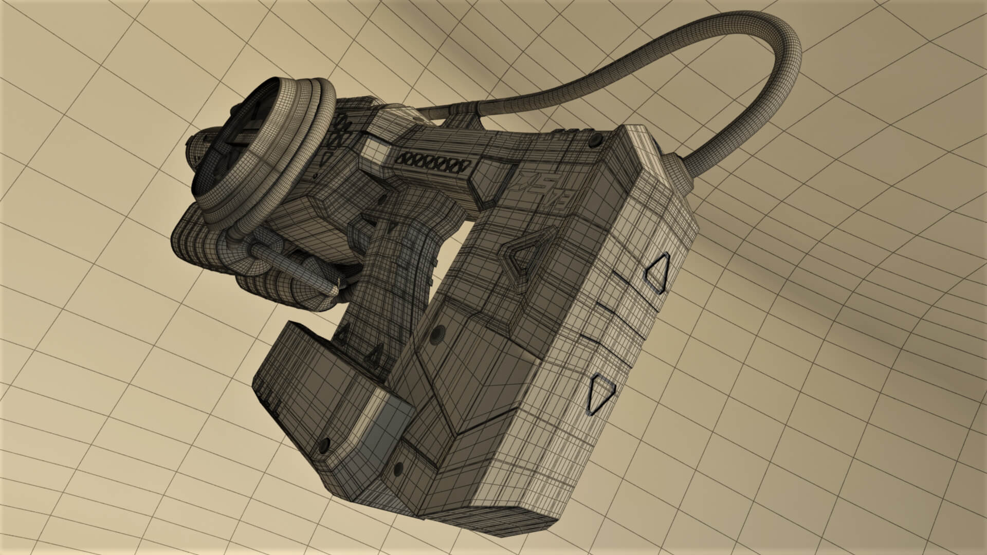 DS-73 SciFi Beam Cannon 3D Model