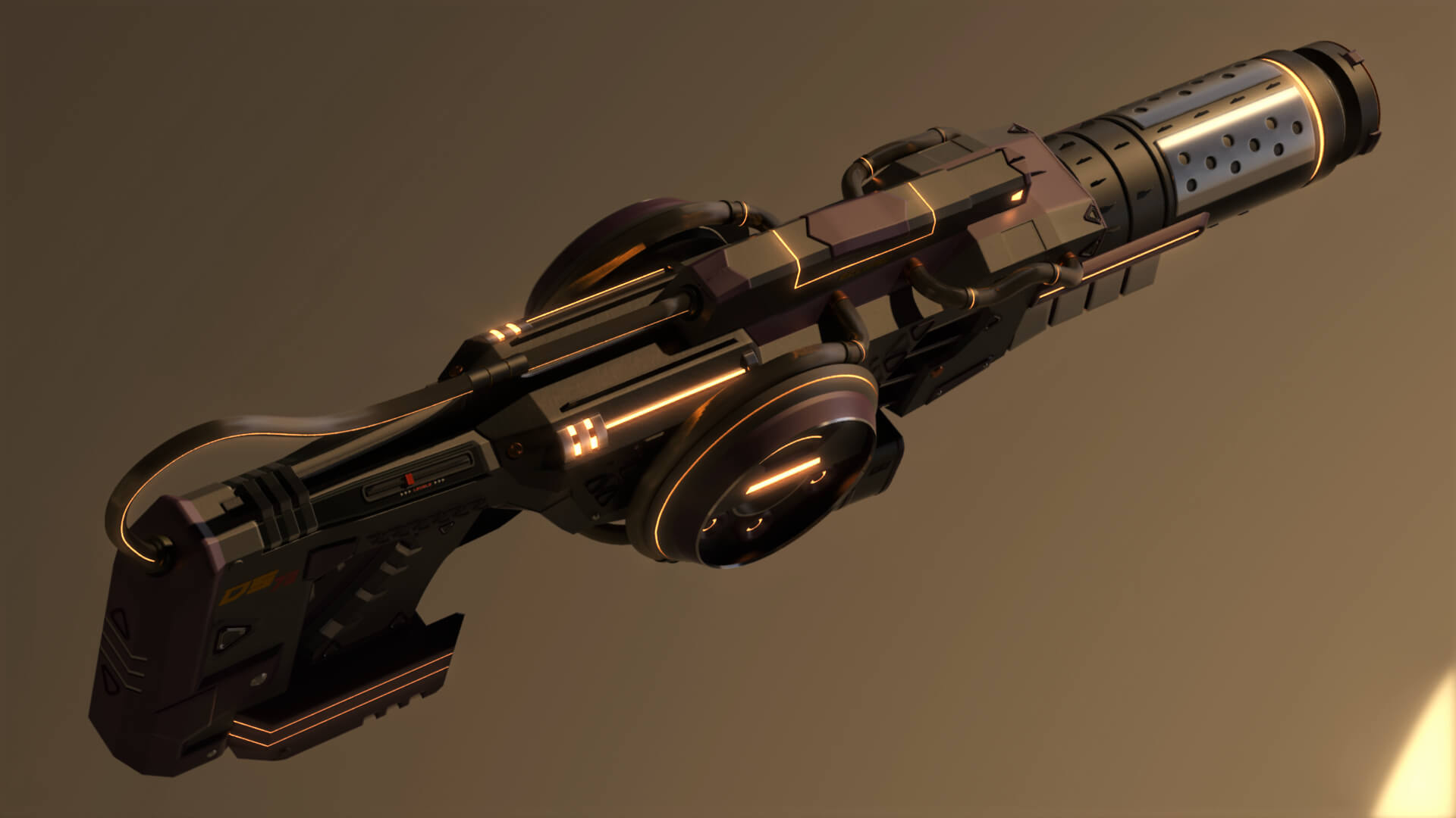 DS-73 SciFi Beam Cannon 3D Model