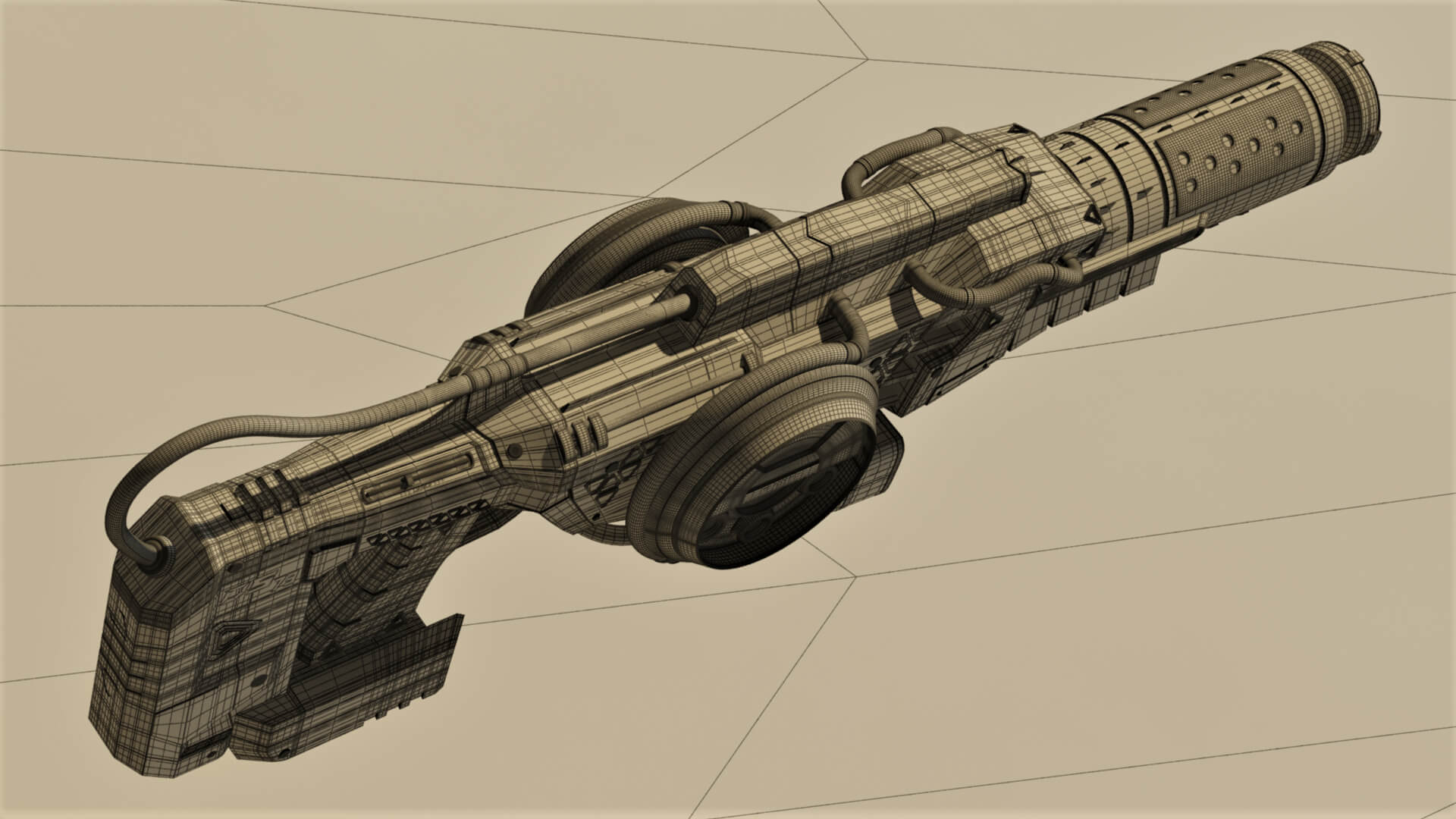 DS-73 SciFi Beam Cannon 3D Model