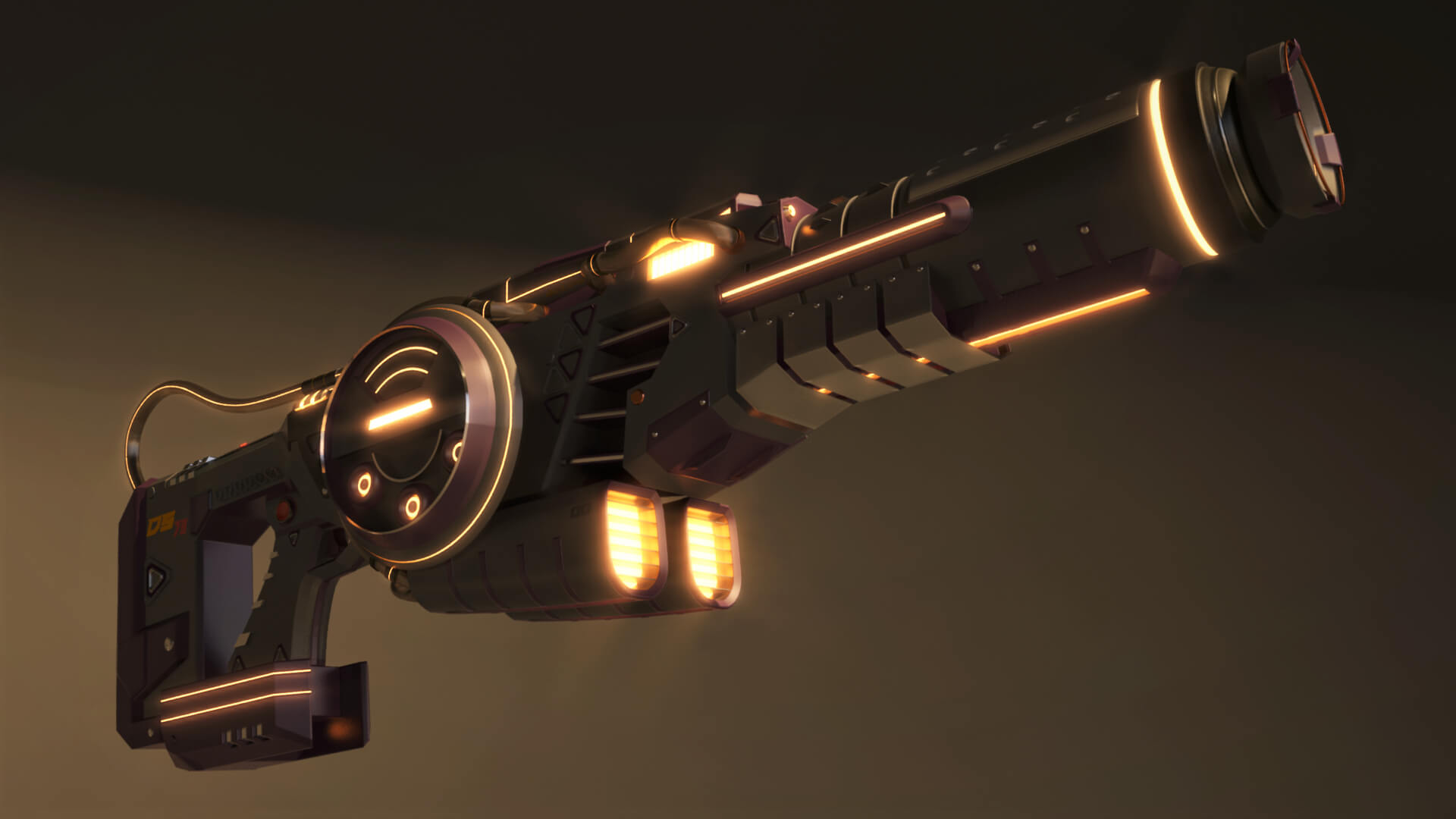DS-73 SciFi Beam Cannon 3D Model
