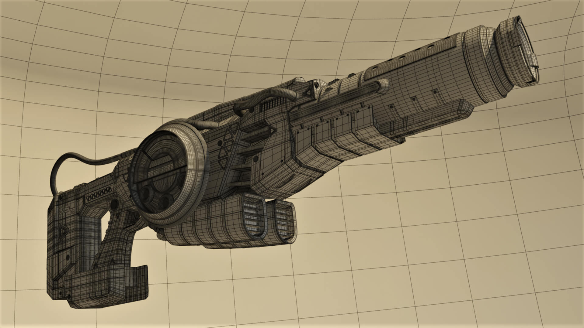 DS-73 SciFi Beam Cannon 3D Model