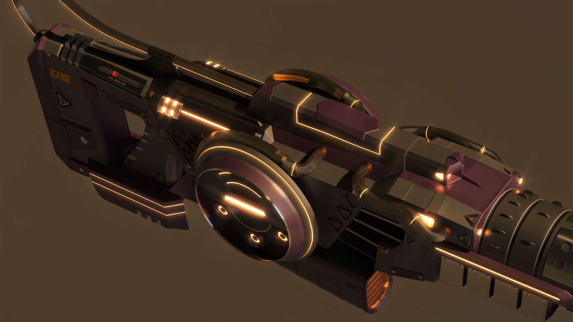 DS-73 SciFi Beam Cannon 3D Model