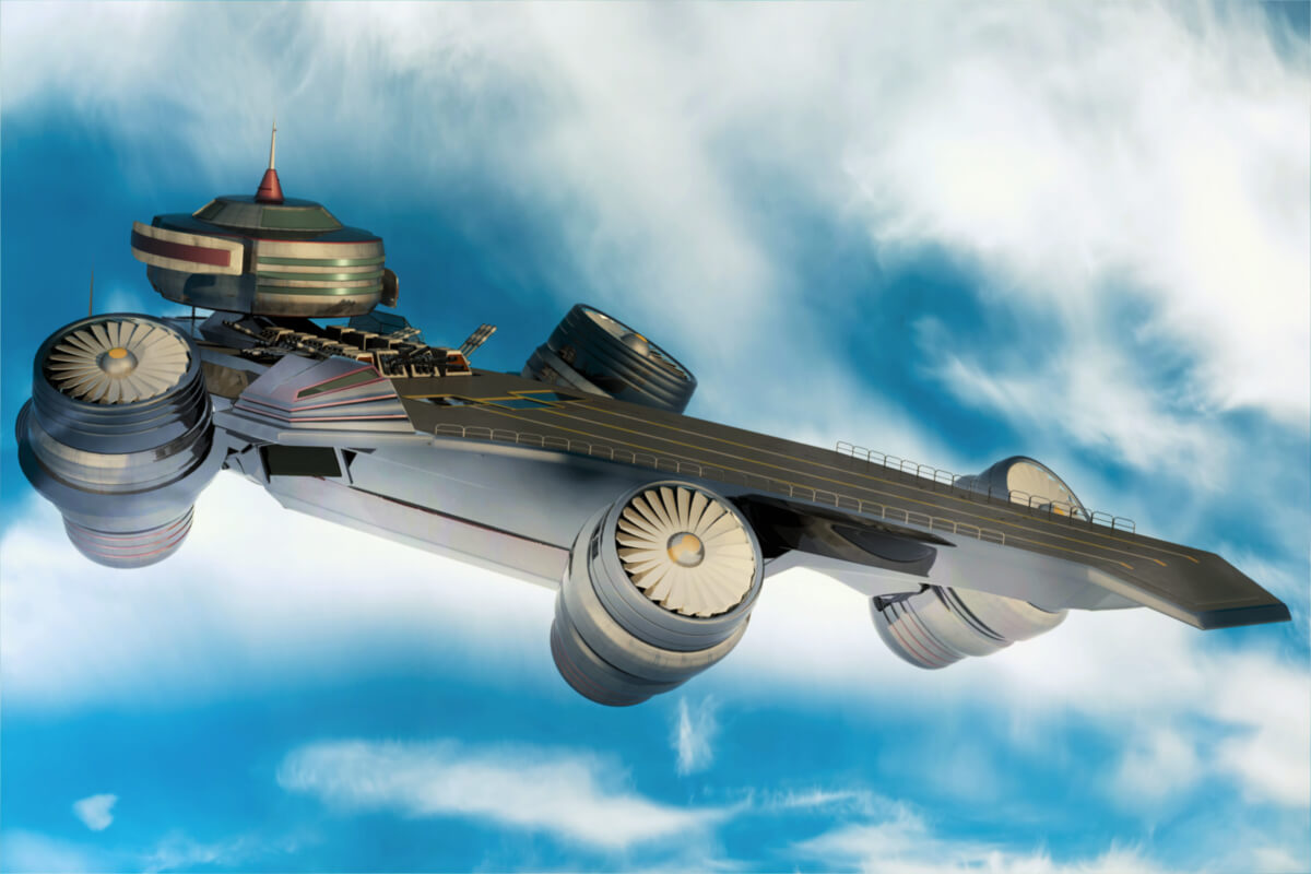 Flying Carrier 3D Model