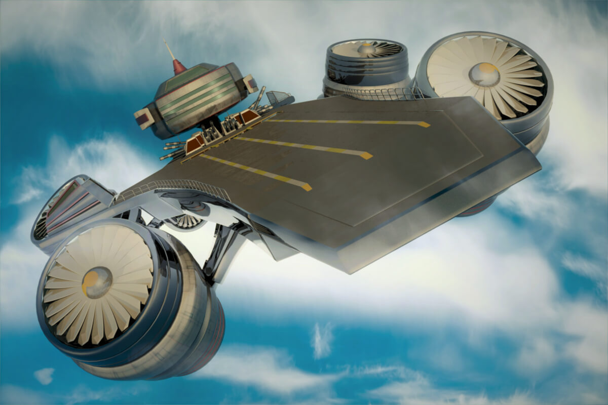 Flying Carrier 3D Model