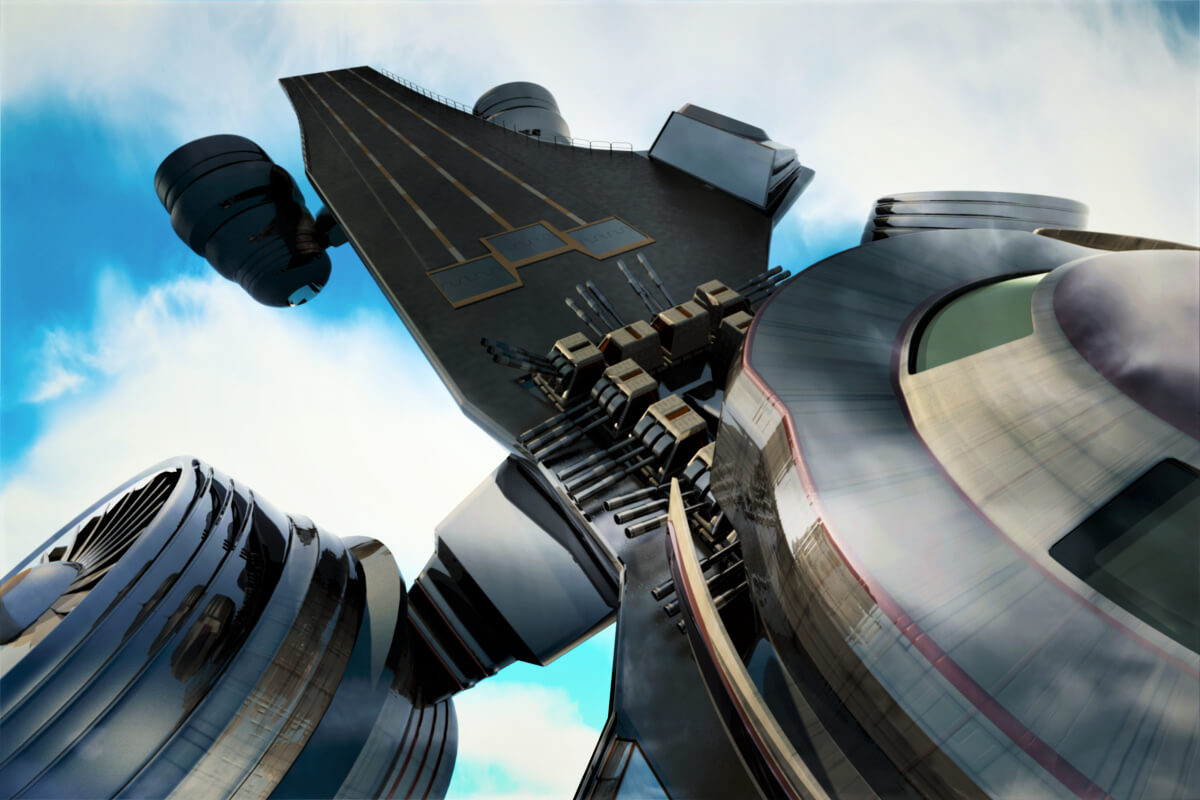 Flying Carrier 3D Model