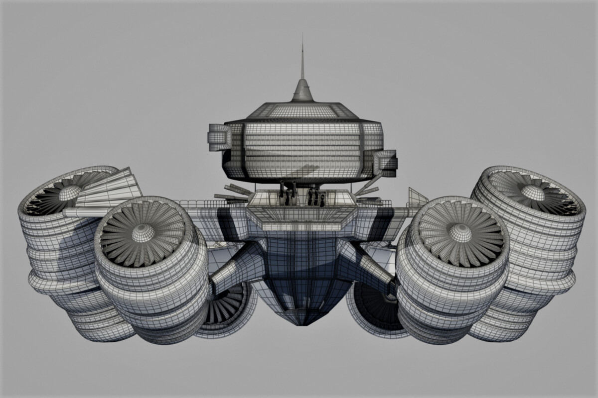 Flying Carrier 3D Model