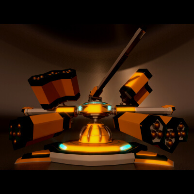 Sci-Fi Weapon Heavy Turret