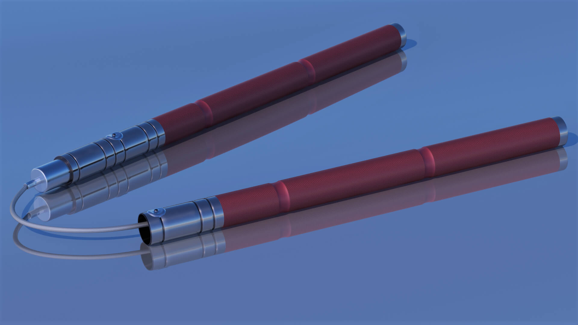 Superhero Club Nunchaku 3D Model