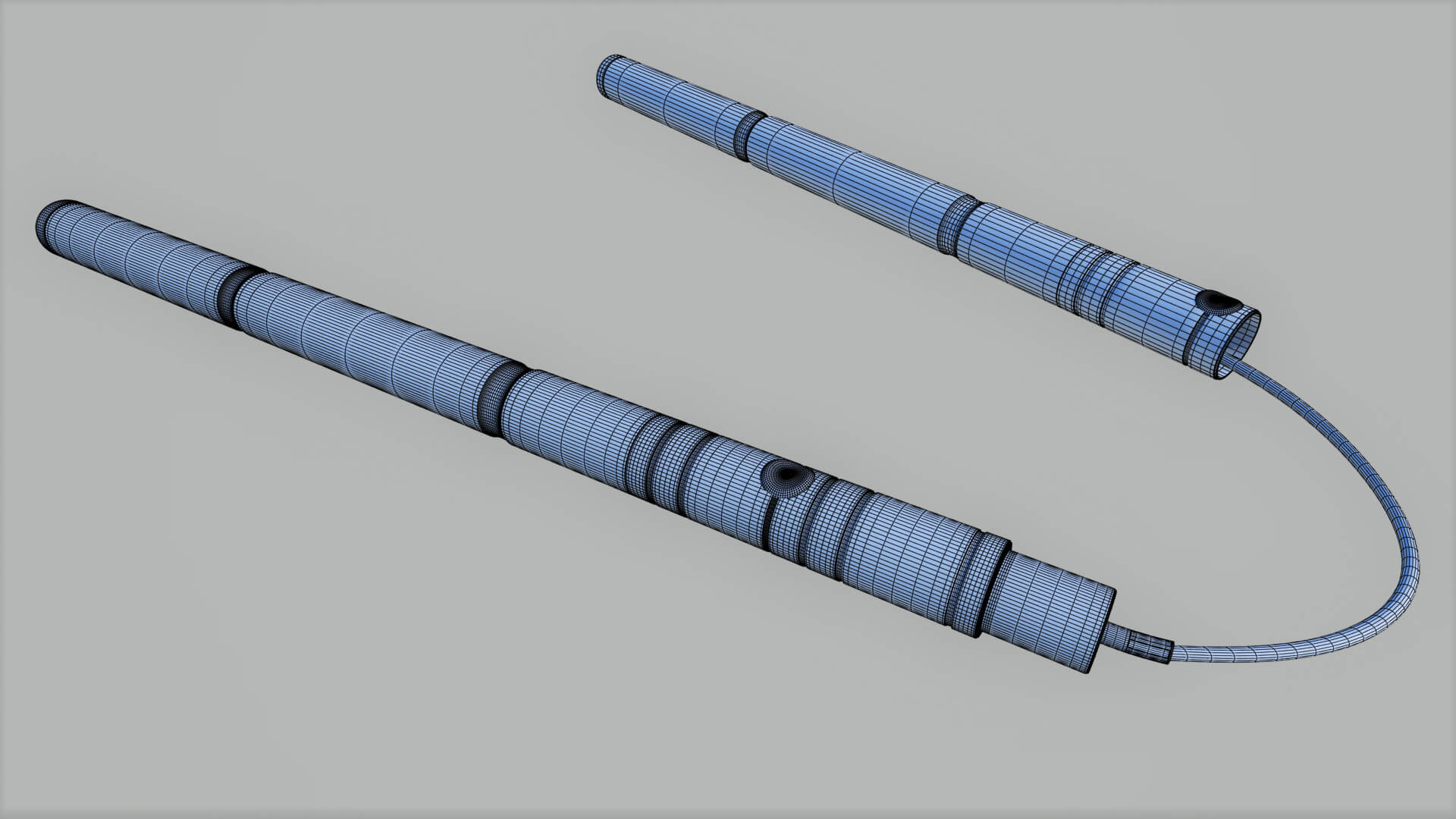 Superhero Club Nunchaku 3D Model