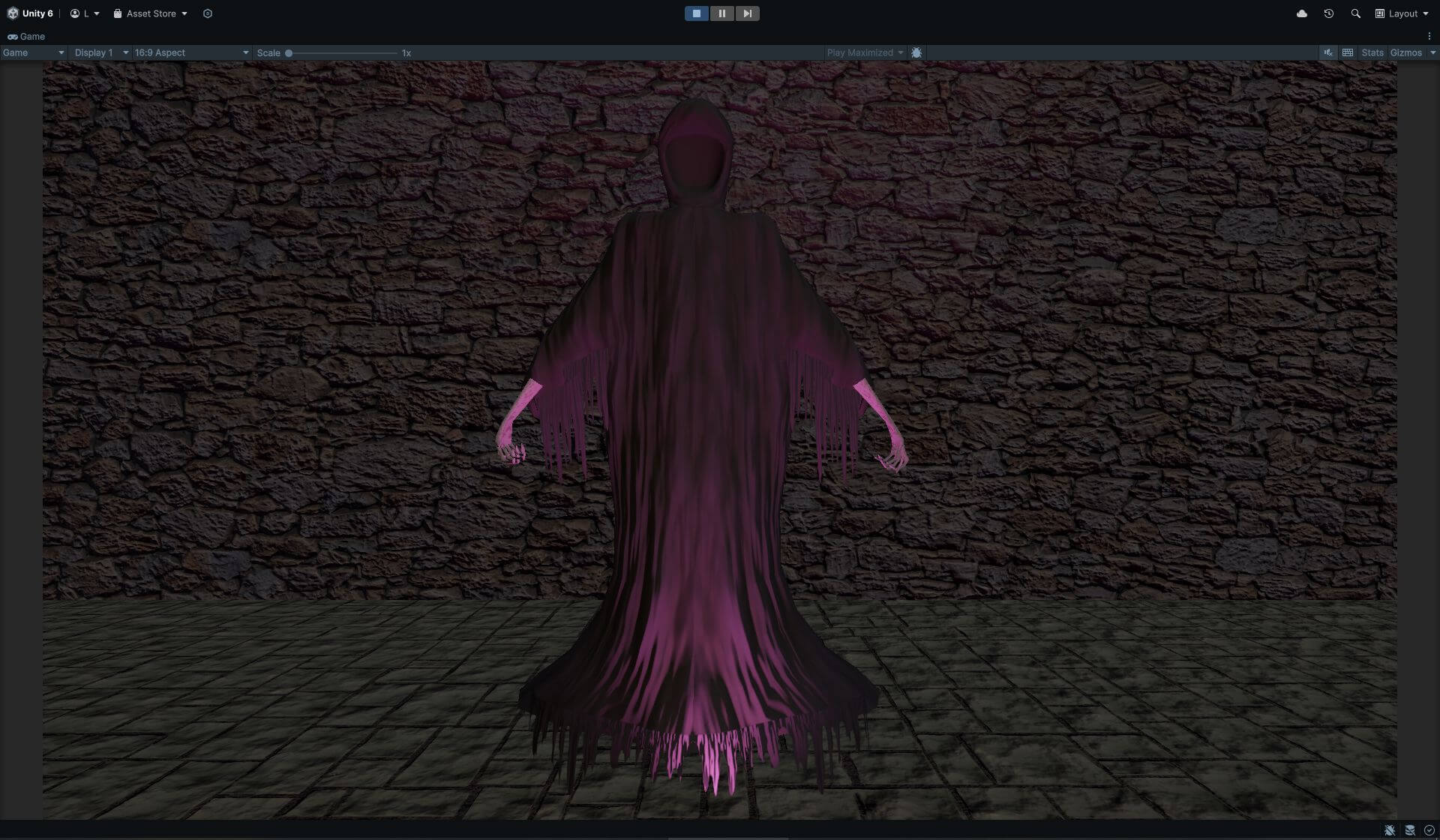 Scary Ghost - Animated Game Asset 3D Model