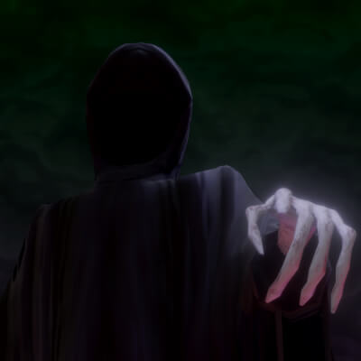 Scary Ghost - Animated Game Asset